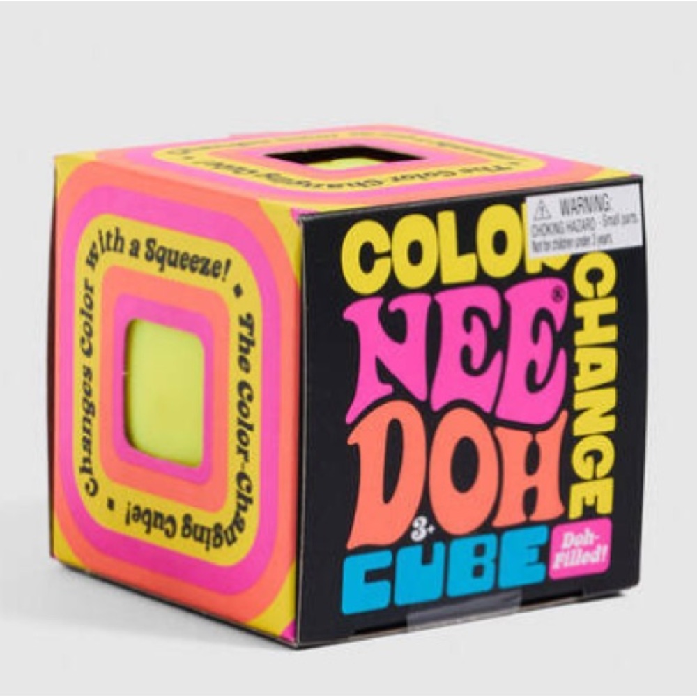 Needoh Color Changing Cube, Yellow - Picture 2 of 6